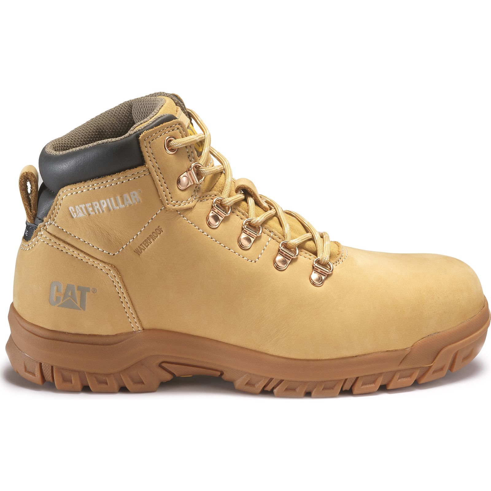 Caterpillar Boots Sale - Caterpillar Mae Steel Toe S3 Hro Wr Sra Womens Work Boots Orange (289075-JSV)